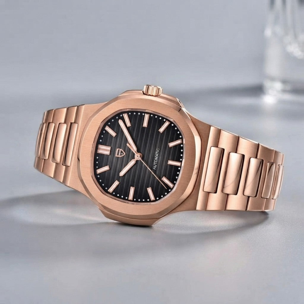 Pagani Design Rose Gold Automatic Mechanical Watch