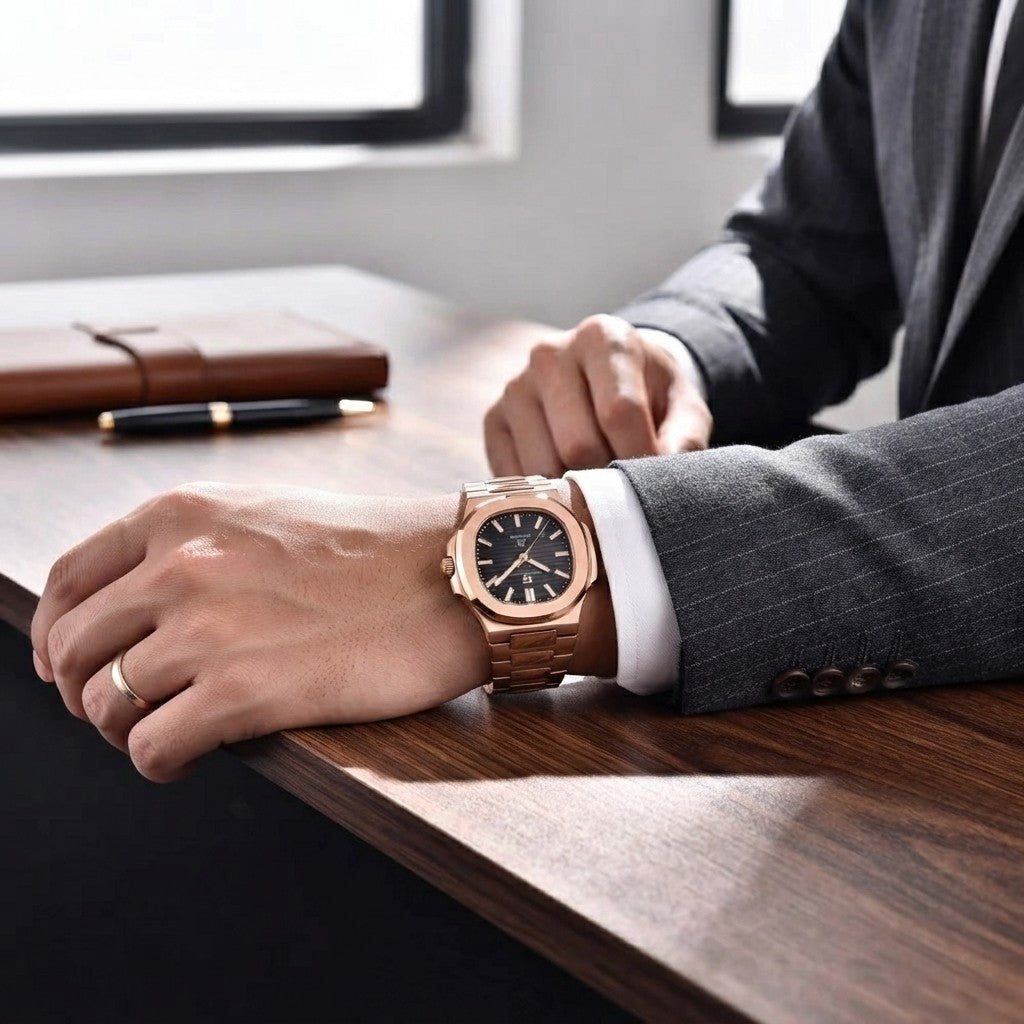 Pagani Design Rose Gold Automatic Mechanical Watch