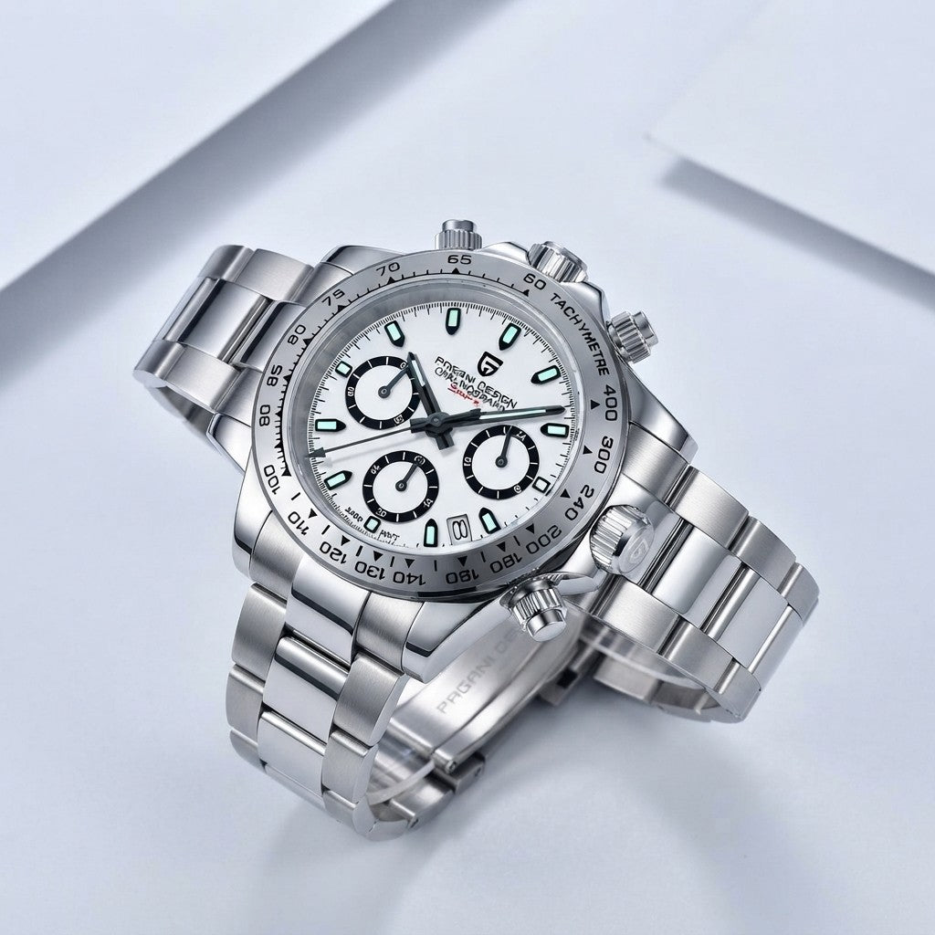 Pagani Design Quartz Chronograph Watch in Sky Blue